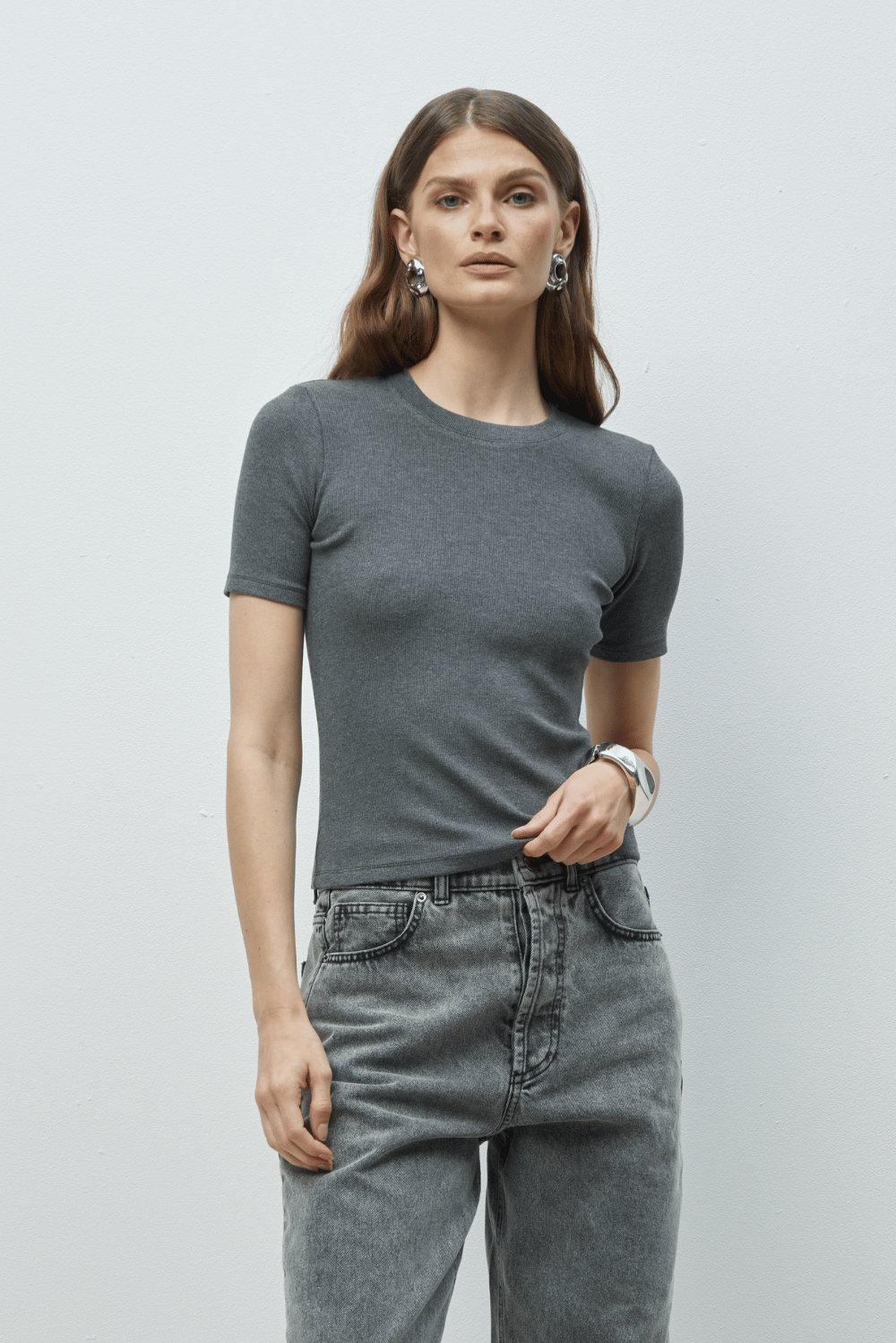 KOSZULKA MELBOURNE dark grey