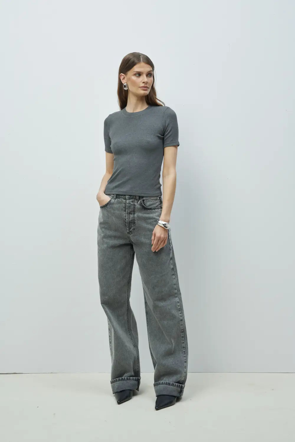 KOSZULKA MELBOURNE dark grey